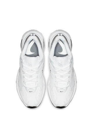 Nike M2k Tekno Leather Unisex Reflector Sneaker Hakiki Deri Beyaz Spor Ayakkabı