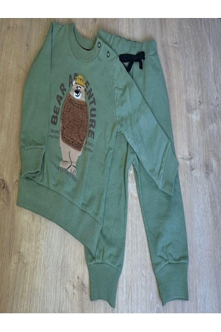 2'li Bebek Çocuk 2 İplik Takım-719 Yeşil