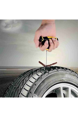 Teltree Otomobil Lastik Tamir Seti, Hızlı Tamir Araçları, Vakum Lastikler İçin, 15 Tırnaklı Plug Ve Gereçler, Taşınabilir Kutuda