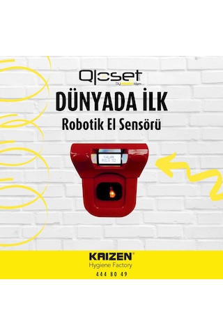 Kaizen Hijyen Akülü Beyaz Fotoselli Hijyenik Klozet Kapak Sistemi