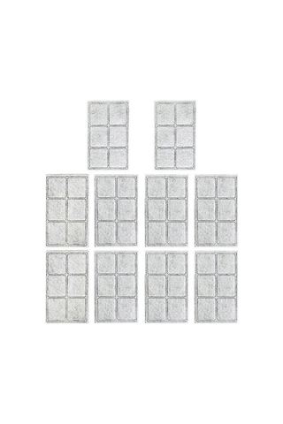 Otomatik Evcil Hayvan Çeşmesi, Kedi Su Çeşmesi, Köpek Su Sebili İçin 10 Adet Evcil Hayvan Çeşmesi Yedek Filtresi