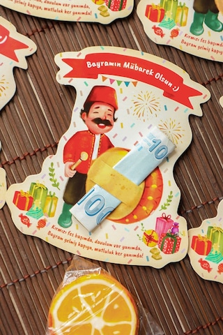 Bayram Tebrik Kartı 8 Adet Ramazan Bayramı Hediye Kartı Tebrik Kartı Kurban Bayramı Harçlık Kartı