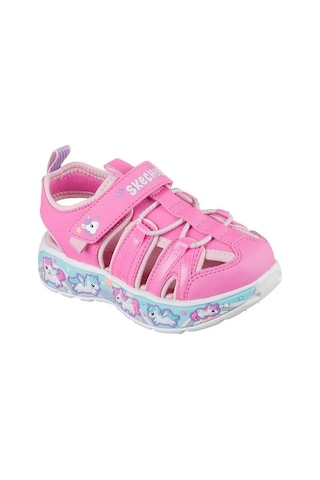 Skechers 303162n Pklp Play Scene Splash - Cute Crew Kız Çocuk Sandalet Çok Renkli