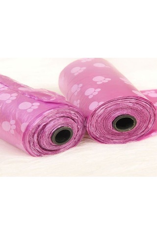 Büro Ev Evcil Hayvanı İçin 3adet Pati Desenli Kaka Poşeti Seti