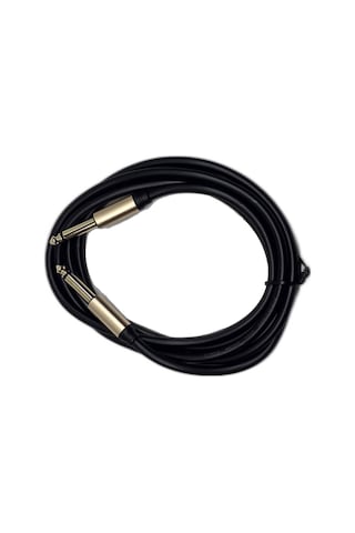 1.8 Metre 6.35 Mm To 6.35 Mm Ses Kablosu - Stereo Çivi Jak Enstrüman Ve Amfi Bağlantı Kablosu