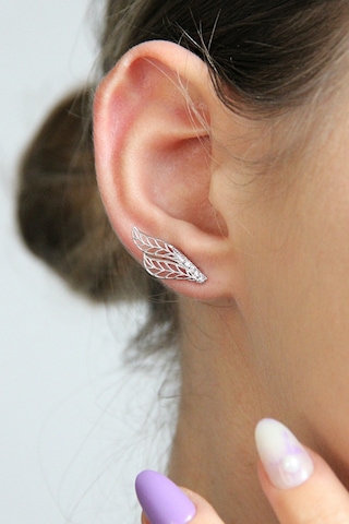 Argentum Concept 925 Ayar Gümüş Melek Kanadı Kıkırdak Küpe - K012701