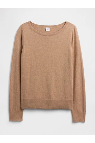 Gap 791281000 V-bella Boatneck Kadın Kazak Kahverengi