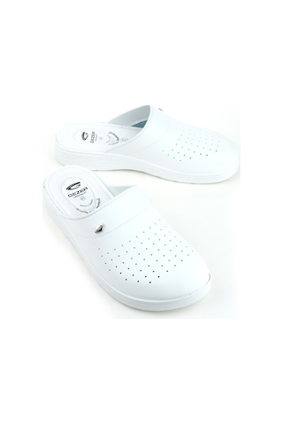 Gezer Yazlık Sabo Erkek Terlik Beyaz