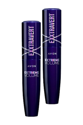Avon Exxtravert Ekstra Hacim Veren Maskara 9 ML Blackest Black 2'li