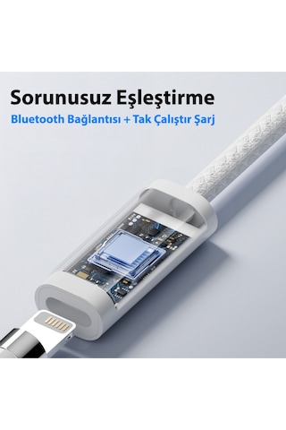 Apple Uyumlu iPad 10. / 11. Nesil Bluetooth Bağlantısı, 1. Nesil Kalem İçin Veri Kablosu 100cm