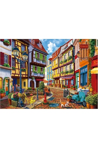 Educa 2000 Parça Aydınlık Sokak Puzzle - 19945 - Bright Street