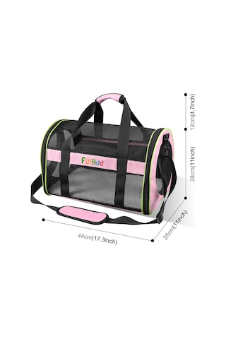 Cbtx Funadd Pet Seyahat Taşıma Çantası Omuz Katlanabilir Tote Çanta Pembe