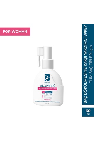 Alopecia Procapil ve IGF İçerikli Kadın Saç Spreyi 60 ML