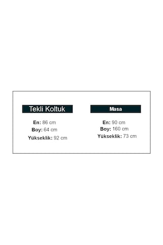 Vira 6 Lı Yemek Masası Krem