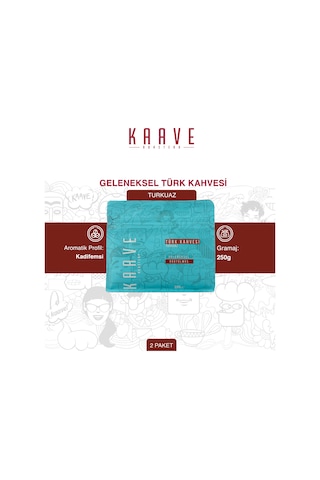 Kaave Roasterty Türk Kahvesi Turkuaz 2 x 250 G