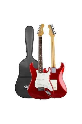 Midex Rph-30wrd-25amp Kırmızı Renk Strat Kasa Sss 25w Amfili Elektro Gitar Seti 1 Adet