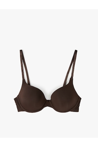 Koton Rahat Kalıp Desteksiz Balenli Sütyen Kahverengi 6wlk10009mk Kahve