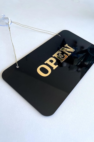Open/closed Kapı Tabelası Tüm İşletmeler İçin Şık Ve Sade Tasarım