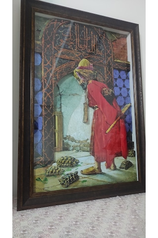 Kaplumbağa Terbiyecisi 50 X 70 Rölyef Tablo