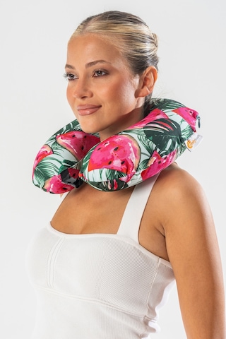 Ortopedik Seyahat Yastığı Visco Boyun Yastığı - Karpuz