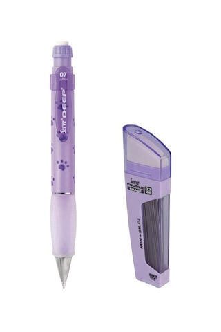 Serve Deep 0.7 mm Mekanik Kurşun Kalem Doğa Pati - 0.7 mm Uç & Silgi