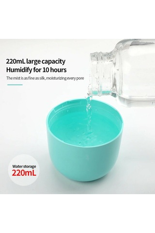 Vkemall Usb Şarjlı Led Işıklı Ev/araç İkili Kullanım Lüftü Nemlendirici Aromatik Yağ Spreyleyici Yeşil Kutulu Paket