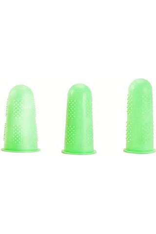 3 Parça Set Isıya Dayanıklı Silikon Parmak Koruyucuları - Yeşil