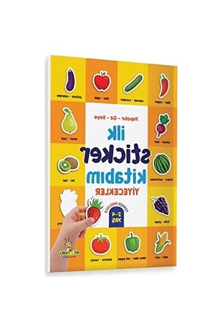 Yapıştır-çiz-boya İlk Sticker Kitabı - 2-4 Yaş Açık Ahşap