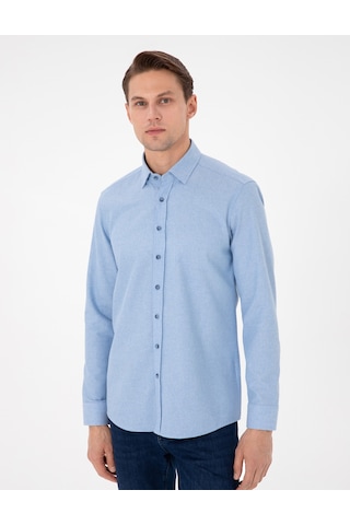 Pierre Cardin Erkek Açık Mavi Gömlek Desenli 50298878-vr003 Açık Mavi