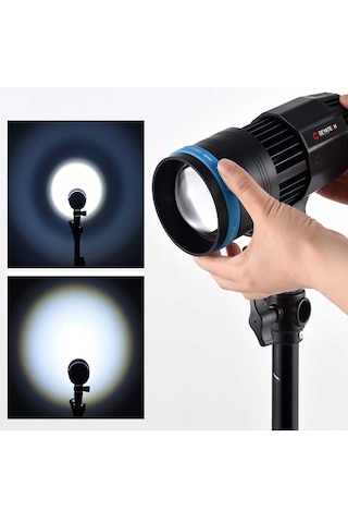 Deyatech 50 W 5500 K Kompakt Odaklama Video Işığı Fotoğraf Spot Işık