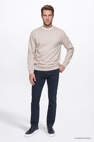 Wrangler Pamuklu Selanik Regular Fit Erkek Sweatshirt W2620080500 Bej