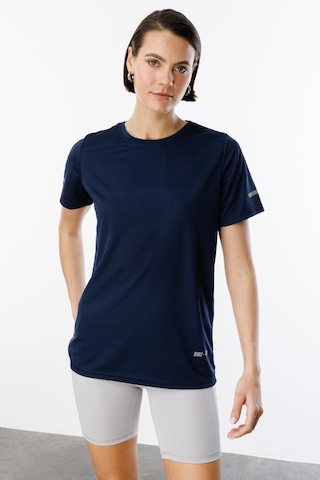 Genius Store Kadın Nem Emici Hızlı Kuruma Atletik Teknik Performans Spor T-shirt Drıfıt-kısakol Lacivert