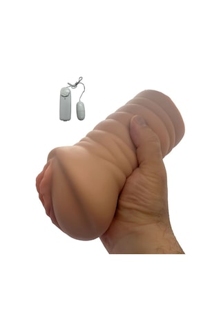 Erofoni Yeni Nesil Büyük Boy Titreşimli 18 CM Gerçekçi Süper Realistik Suni Vajina Mastürbatör