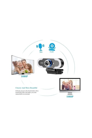 Webcam Gerçek 1080p Tak-çalıştır Mikrofonlu Full Hd