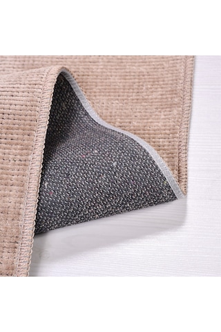 Çam Halı Crea Decolux Azade 8201 Bej Özel Kaymaz Tabanlı Pamuk Dokuma Kilim - 80x150