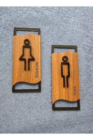 Lüx Kabartmalı Mdf Wc Yönlendirme Seti