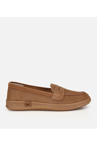 Hotiç Kadın Süet Deri Taba Yumuşak Tabanlı Günlük Loafer 01ayh320560a340 01ayh320560a340