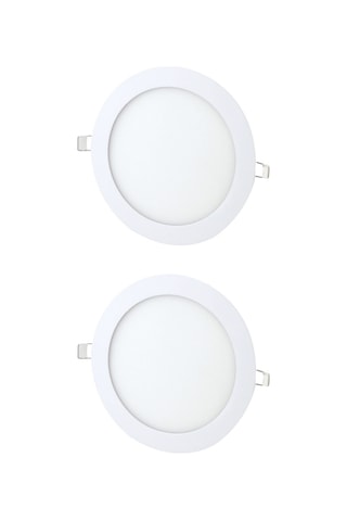 6w Sıva Altı Yuvarlak Slim Led Panel Beyaz Işık 2 Adet