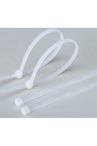 Pemsan 76cm X 9,9mm Plastik Cırt Kelepçe Kablo Bağı Beyaz