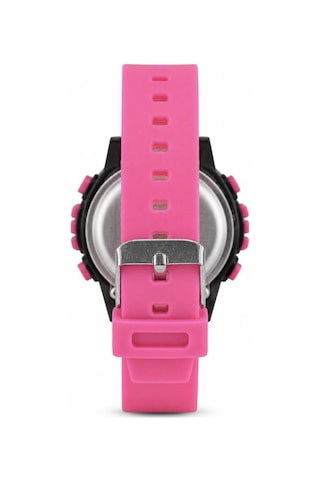 Kız Çocuk Pembe Dijital Kronometreli Silikon Kordon Spor Kol Saati St-304435 Gri