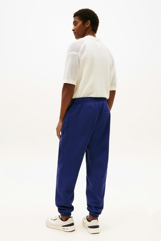 Erkek Monogram İşlemeli Eşofman Altı - Mavi Preppy Navy