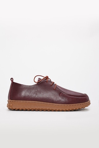 Fast Step Hakiki Deri Kadın Casual Ayakkabı 583za2610 Bordo