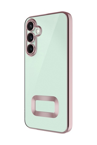 Zore Galaxy A16 Uyumlu Kılıf Kamera Korumalı Logo Gösteren Msra Omega Kapak-gümüş Gümüş