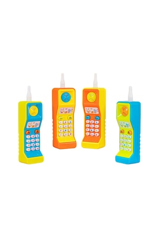 Sesli Işıklı Eğitici Telsiz Telefon 1 Adet 14 Cm