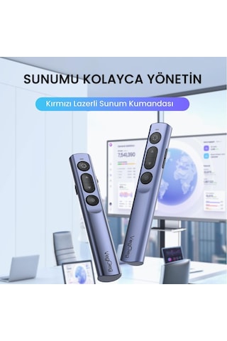 Lexroo Kırmızı Lazer Presenter Kablosuz Sunum Kumandası