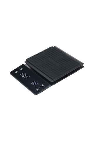 Fortunelane 0.3-3000g Hassasiyetli, Siyah Ev Ofis Mutfak Tartısı, Su Geçirmez, Arka Işık, Otomatik Kapanma, Aaa Pil Gerektirir P Siyah