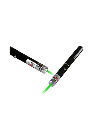 Hubrendy Çer Yeşil Lazer Pointer 100 Mw 15 Km Etkili 5 Başlıklı