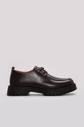 Fast Step Hakiki Deri Kahve Floter Kadın Casual Ayakkabı 583za2609 Diğer