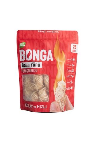 Bonga Mangal Tutuşturucu %100 Doğal - 25 Adet 350 Gr Bonga Mangal Tutuşturucu %100 Doğal - 25 Adet 350 Gr