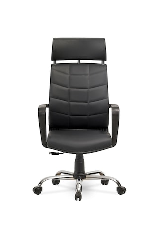 Efes Yönetici Makam - Ofis Müdür - Büro - Çalışma Koltuğu Renk Krom Ayaklı Gri